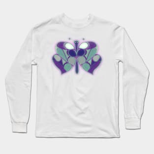Cosmic Blue Butterfly Long Sleeve T-Shirt